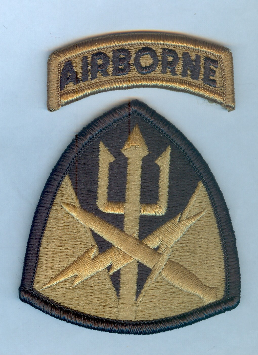 NEW ISSUE SSI:  SOCOM JOINT FORCES CMD w/ ABN TAB - MULTICAM / OCP SUBDUED ... X