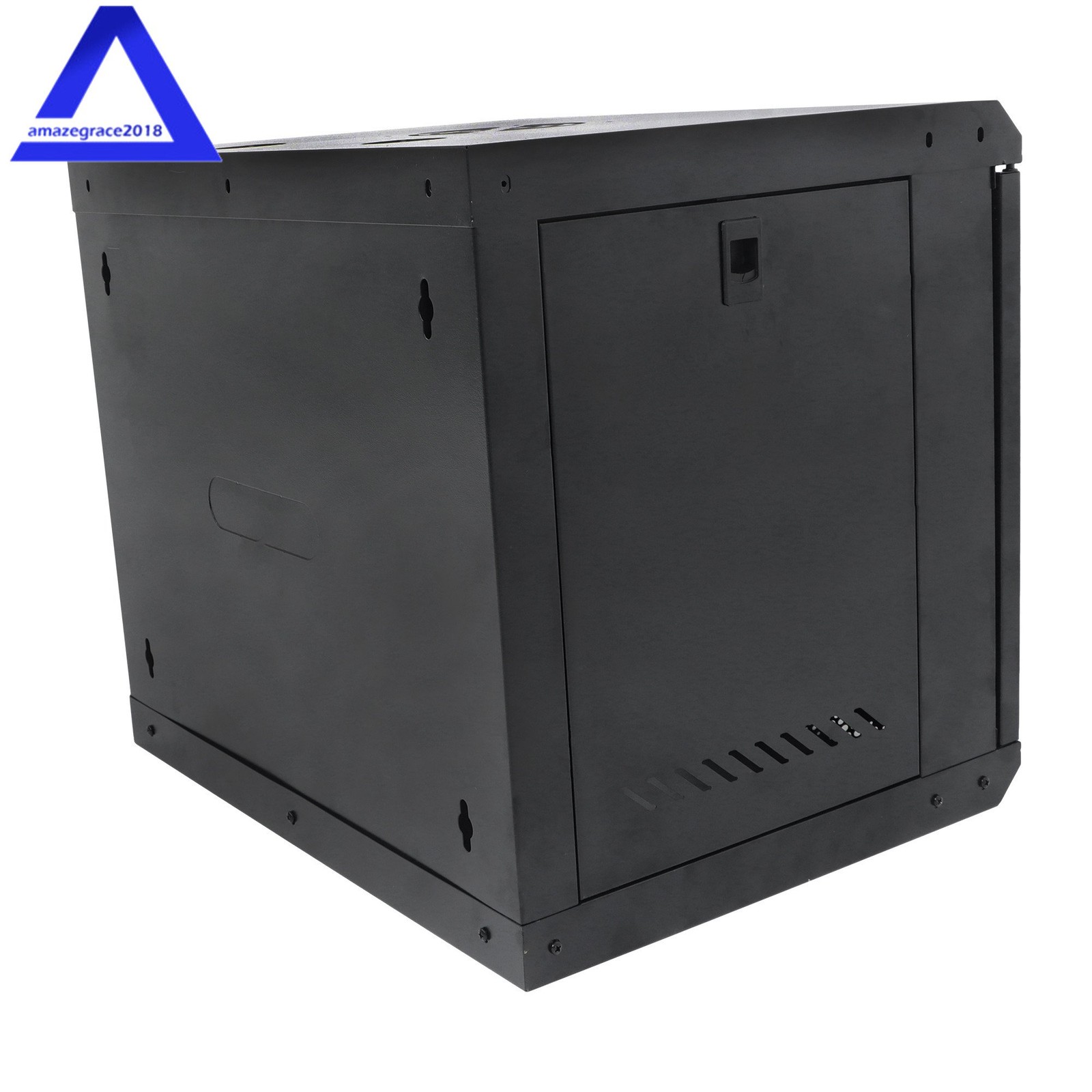 9U Wall Mount Server Cabinet Network Rack Vented Enclosure Lock Door 15.5'' Deep