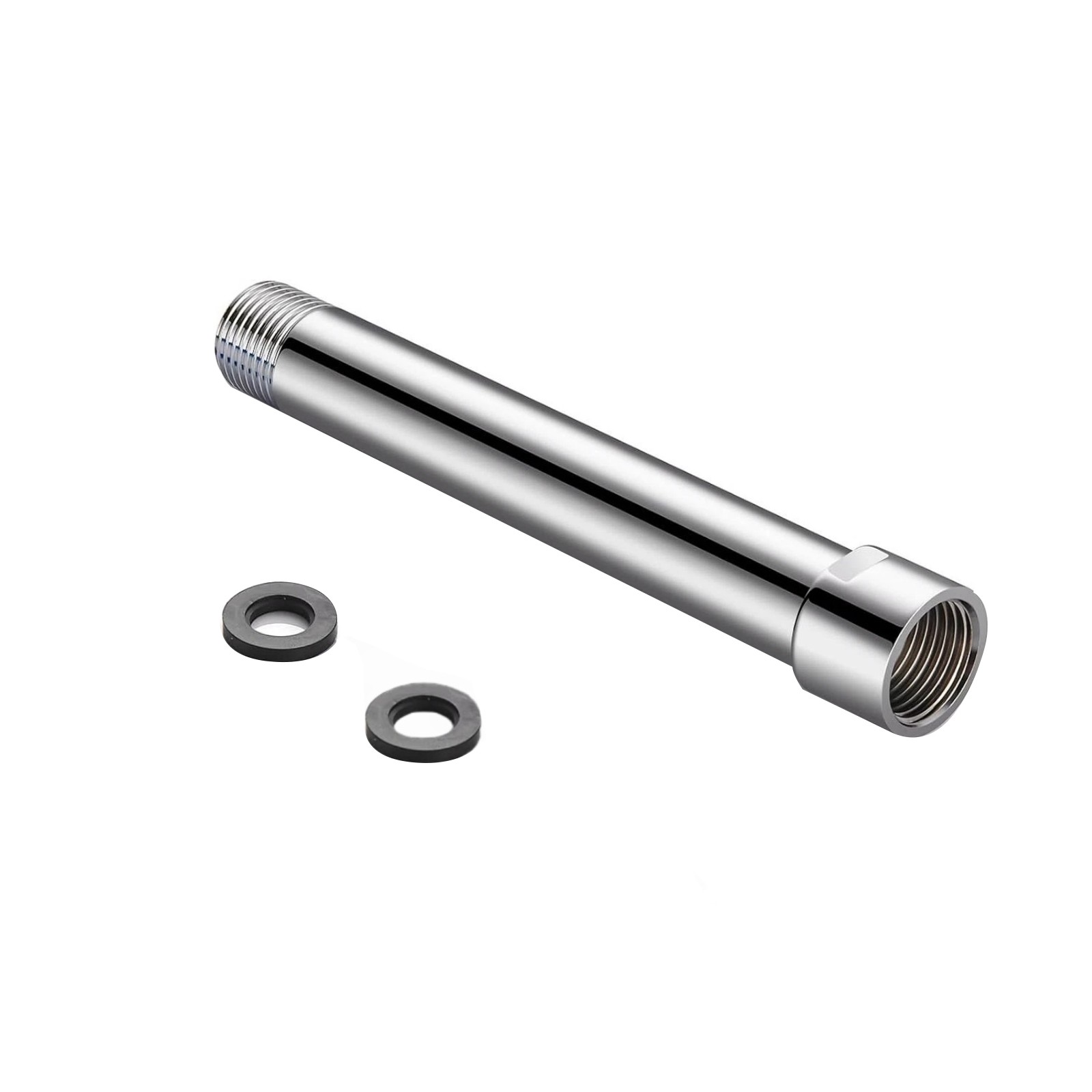 Shower Arm Connector 6 Inch 304 Stainless Steel Extension Pipe G1/2 Thread