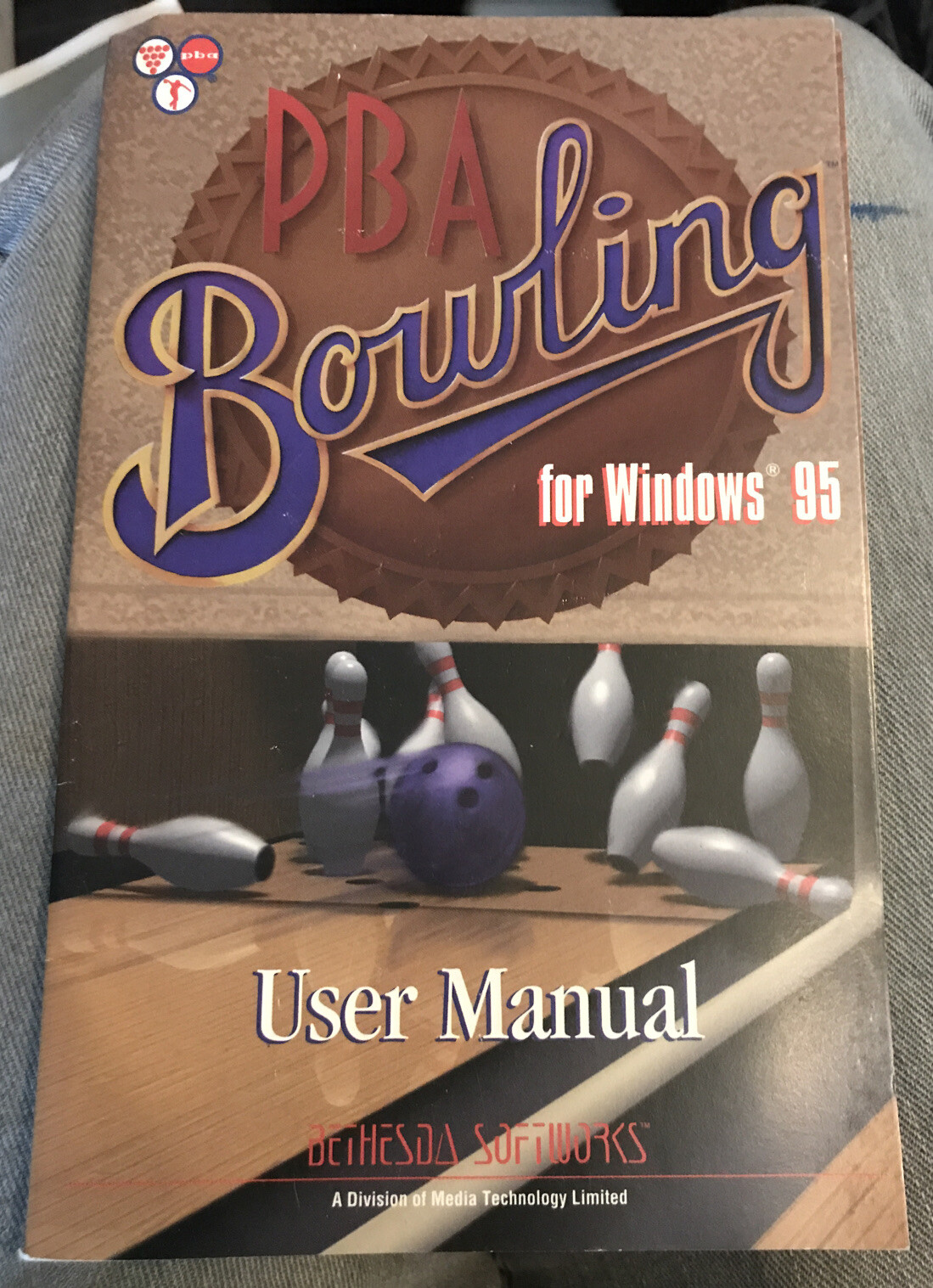 PBA BOWLING - FOR WINDOWS 95 - (PC/CD-ROM, 1996) -**MANUAL ONLY**