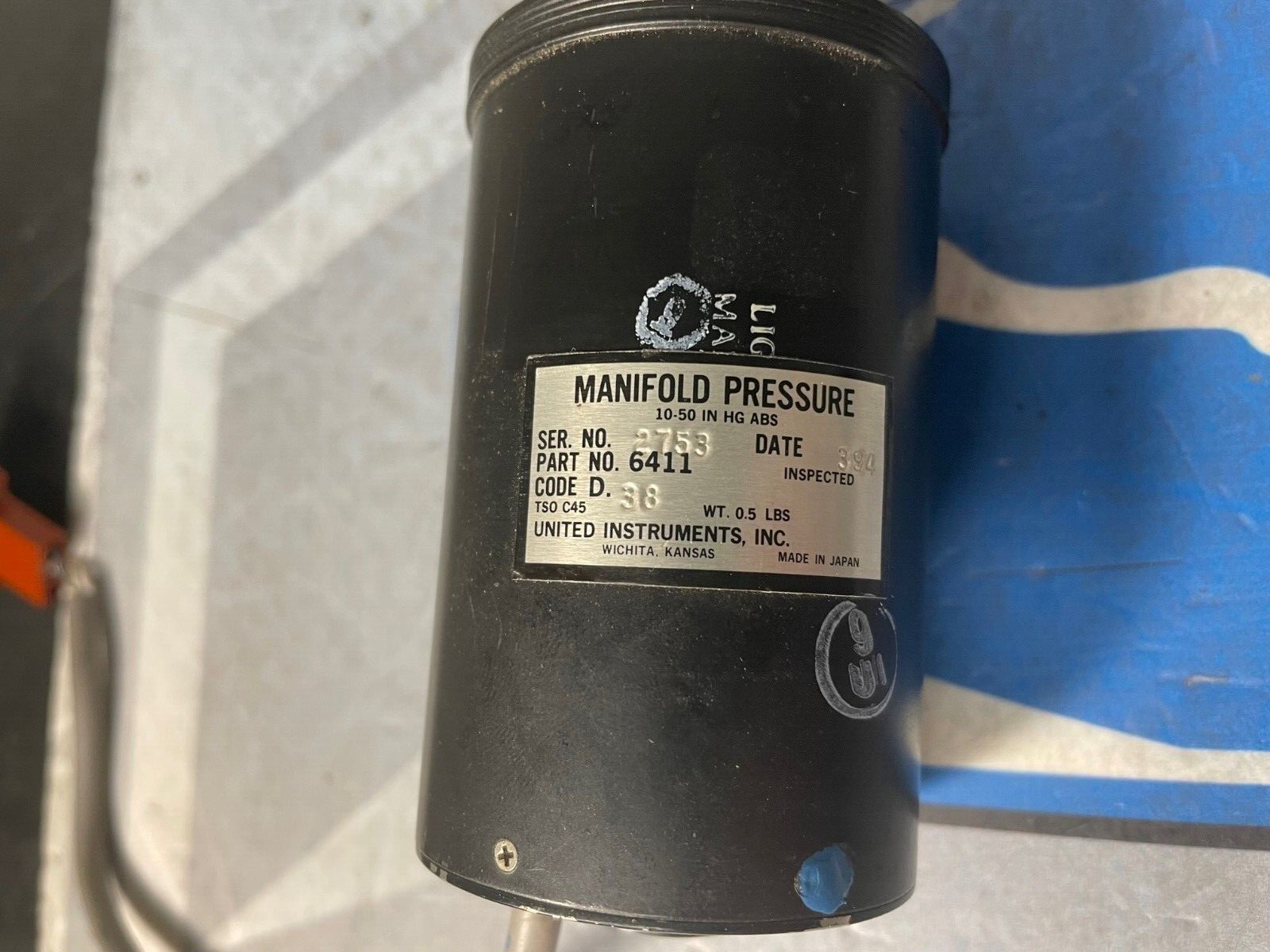 Manifold Pressure Gauge 6411 Removed Working