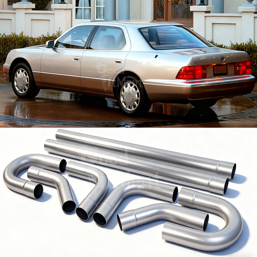 8Pcs 2.5" DIY Car Exhaust Tubing Mandrel Bend U Pipe Kit For Lexus LS400 1990-00
