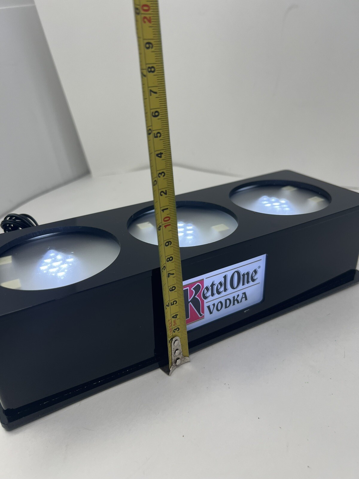 Ketel One Vodka Lighted Advertising Triple 3 Bottle Display New Bar Glorifier