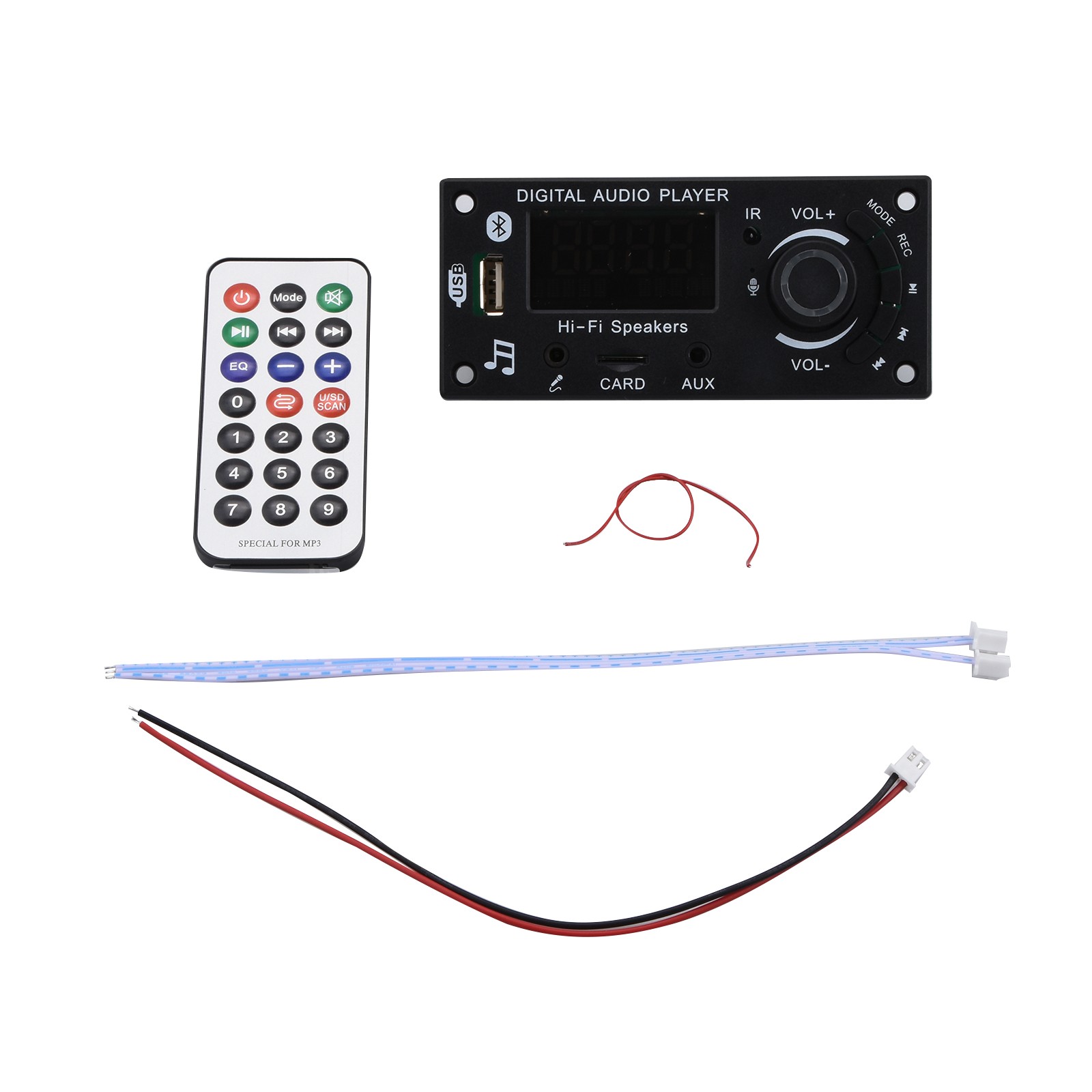 Decoder Board Bluetooth 5.0 Car MP3 Player USB Recording Module FM AUX Radio x2