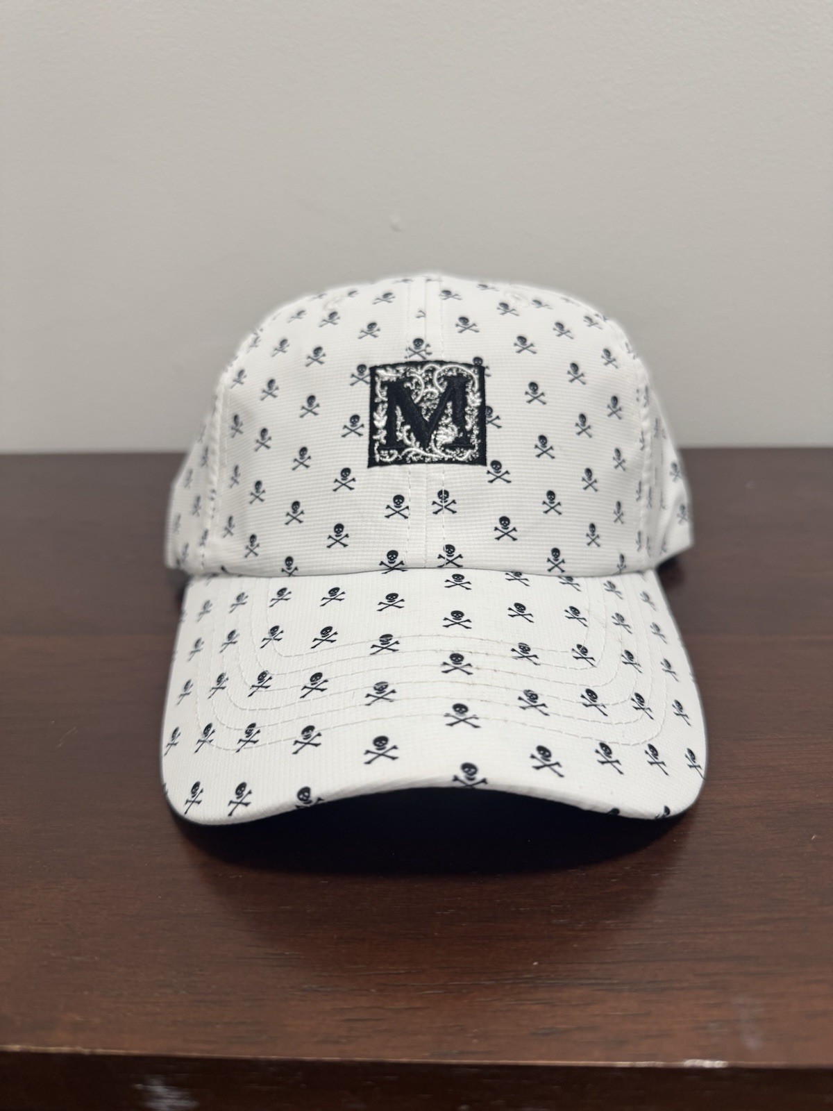 Men’s Imperial Golf White Hat Adjustable With Mediterra Logo