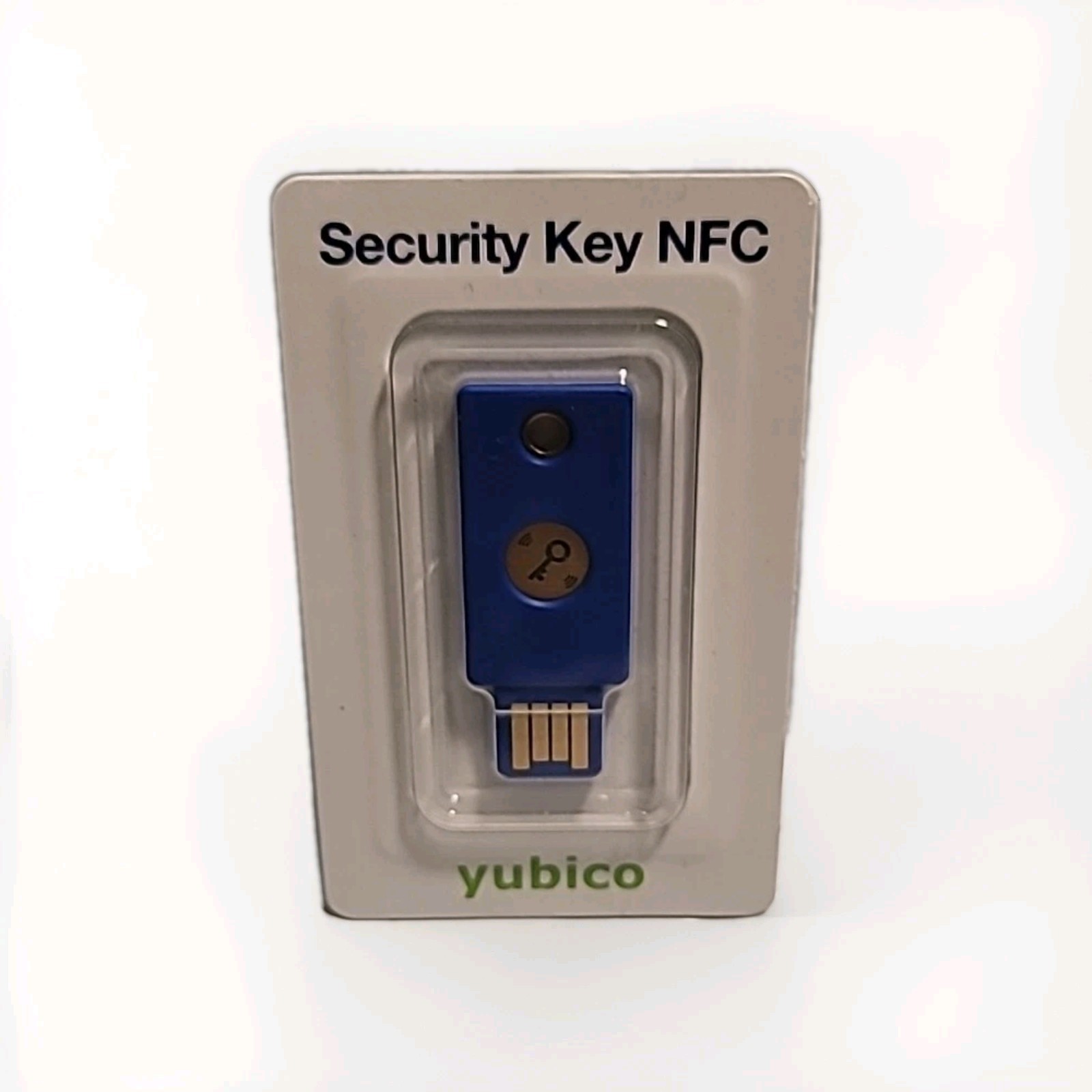 Yubico FIDO Security Key NFC and USB - Two Factor Authentication, Fits USB-A.
