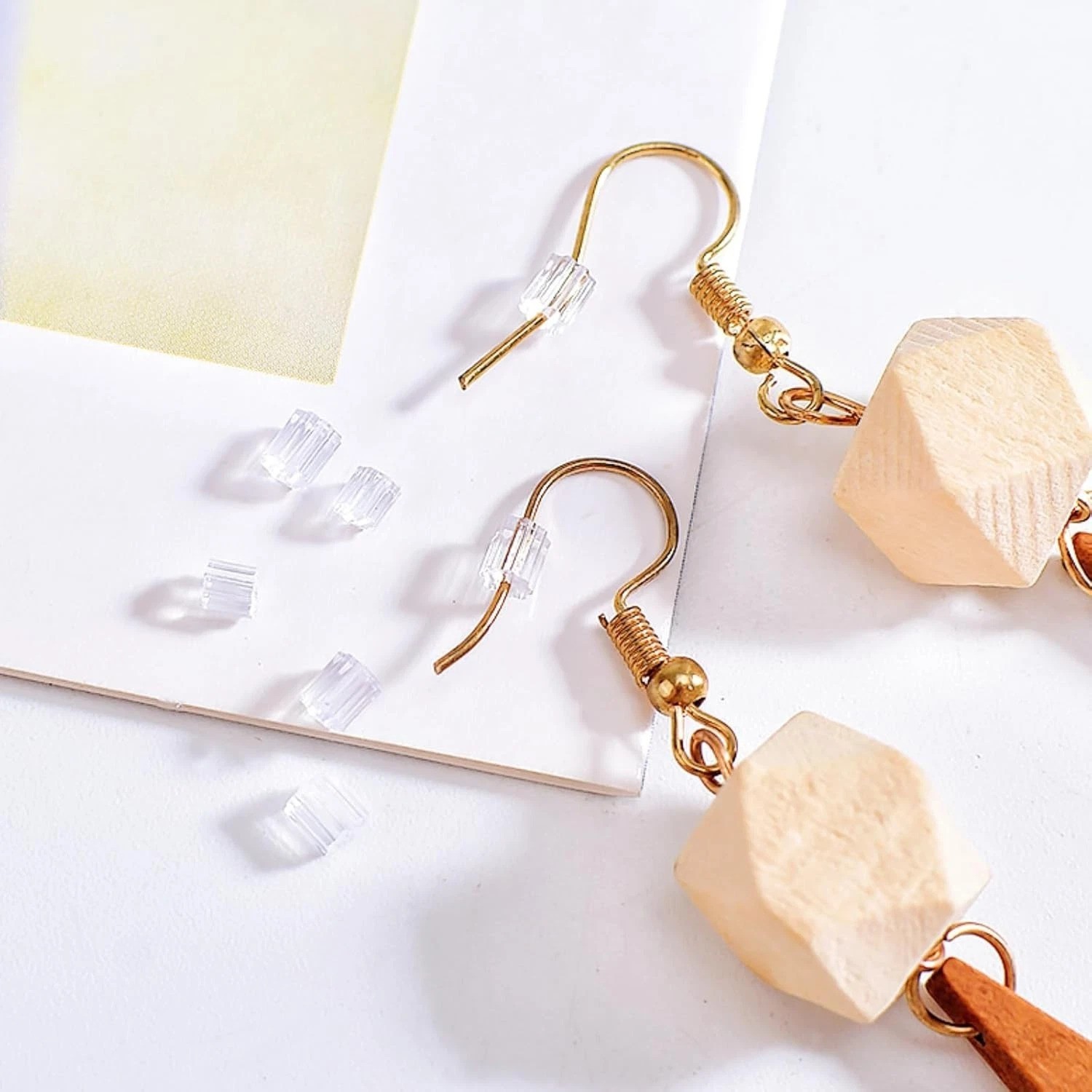 200 Silicone Earring Backs - Lightweight, Invisible & Perfect for DIY Projects