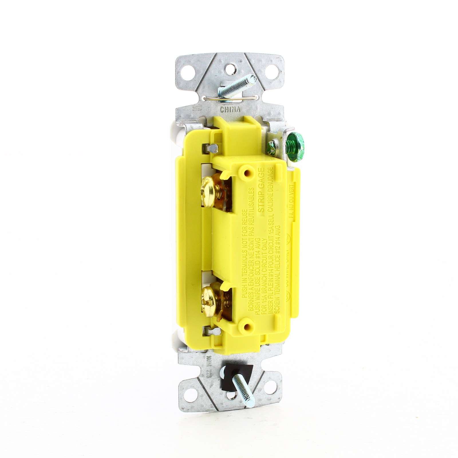 Hubbell RSD115DW White Decorator Disposal 15A Switch Rocker Single Pole