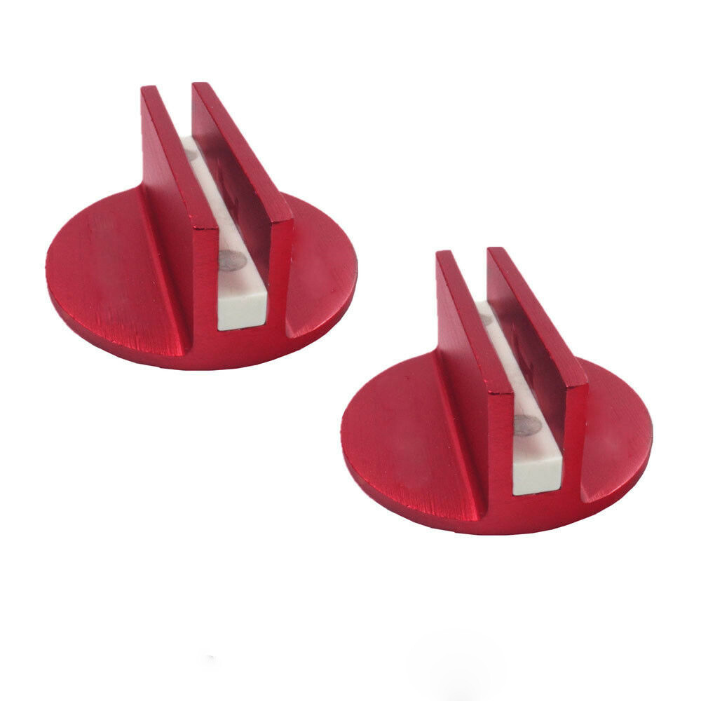 2pc Red Car Universal Floor Jack Disk Pad Adapter Pinch Weld Side JACKPAD