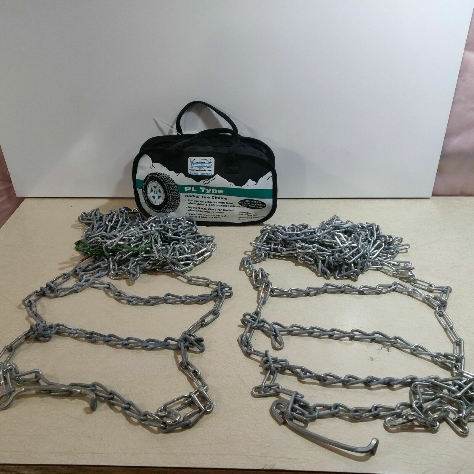 PAIR Laclede radial Snow Tire chains 1142 PL type 235-15 | 235/75-15 | 255/55-15