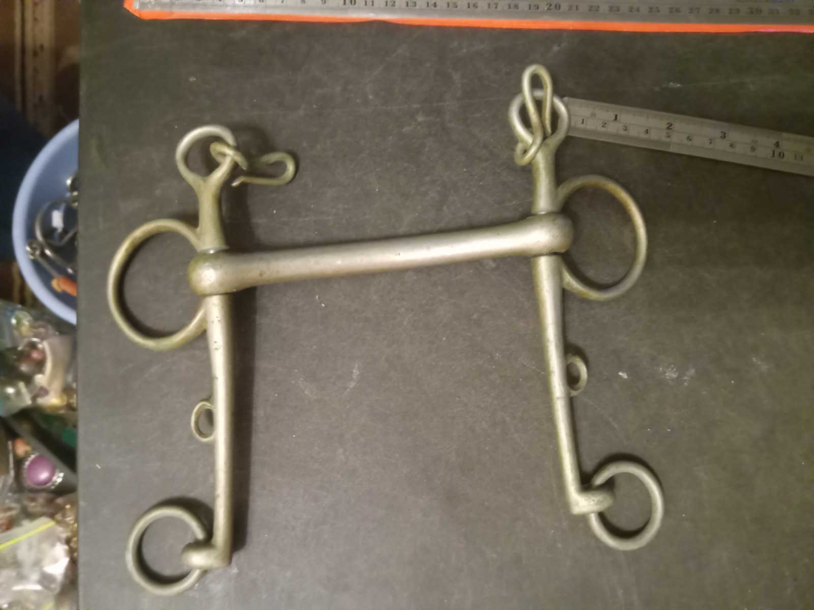 Used loose  cheek Pelham bit mullen mouth nickel 5 in 7 in cheek