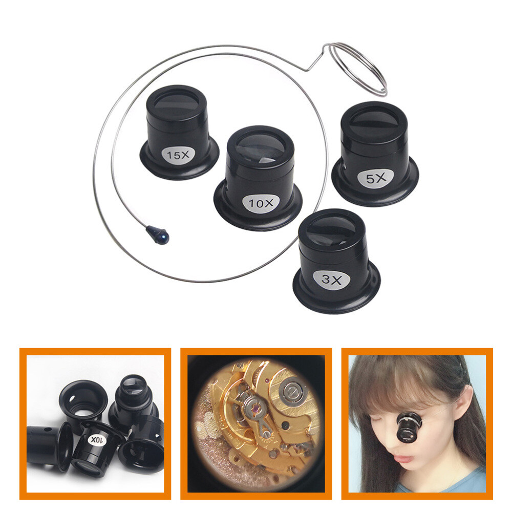 1 Set Watchmakers Loupe Headband Magnifying Glass Jewelers Loupe Tool