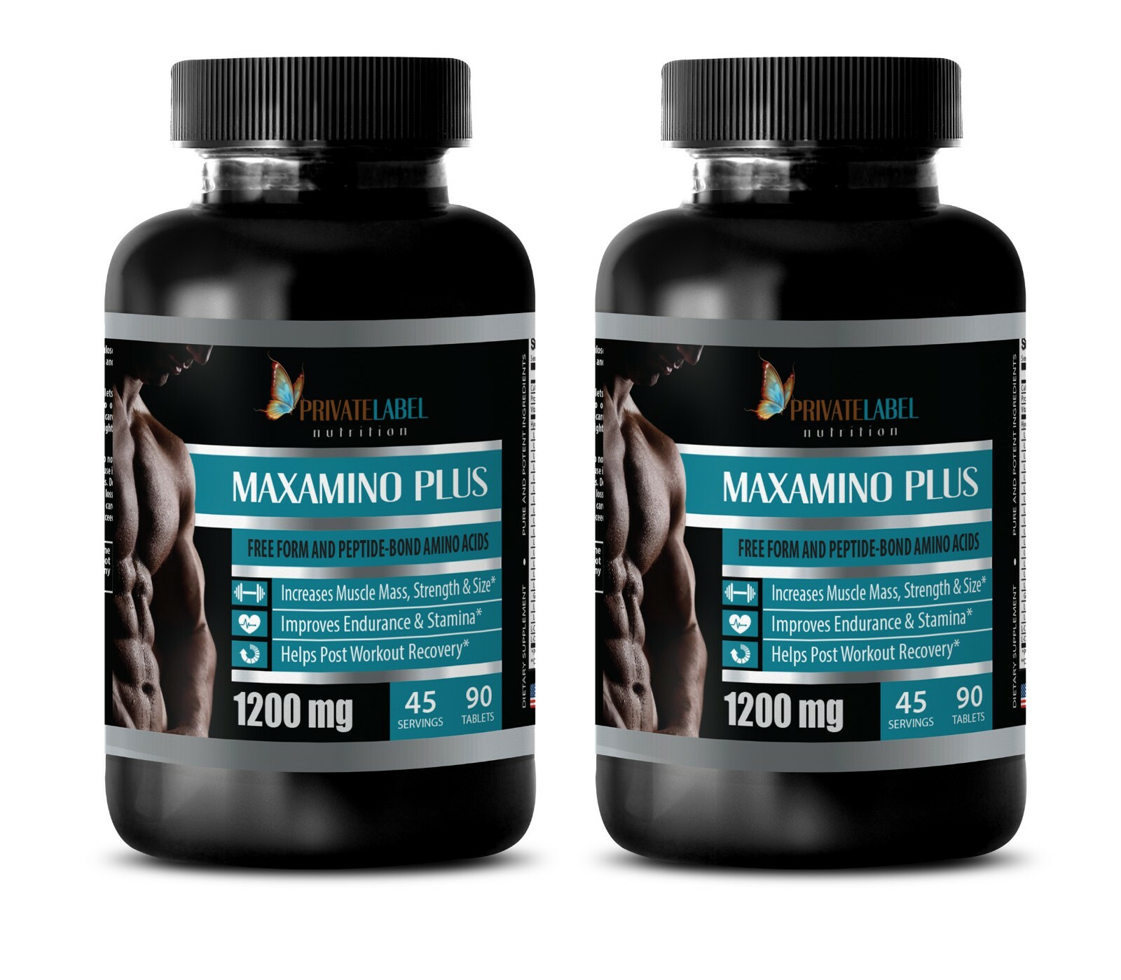 pre workout pills - MAXAMINO PLUS 1300mg - post workout pills -2 Bot 180 Tablets