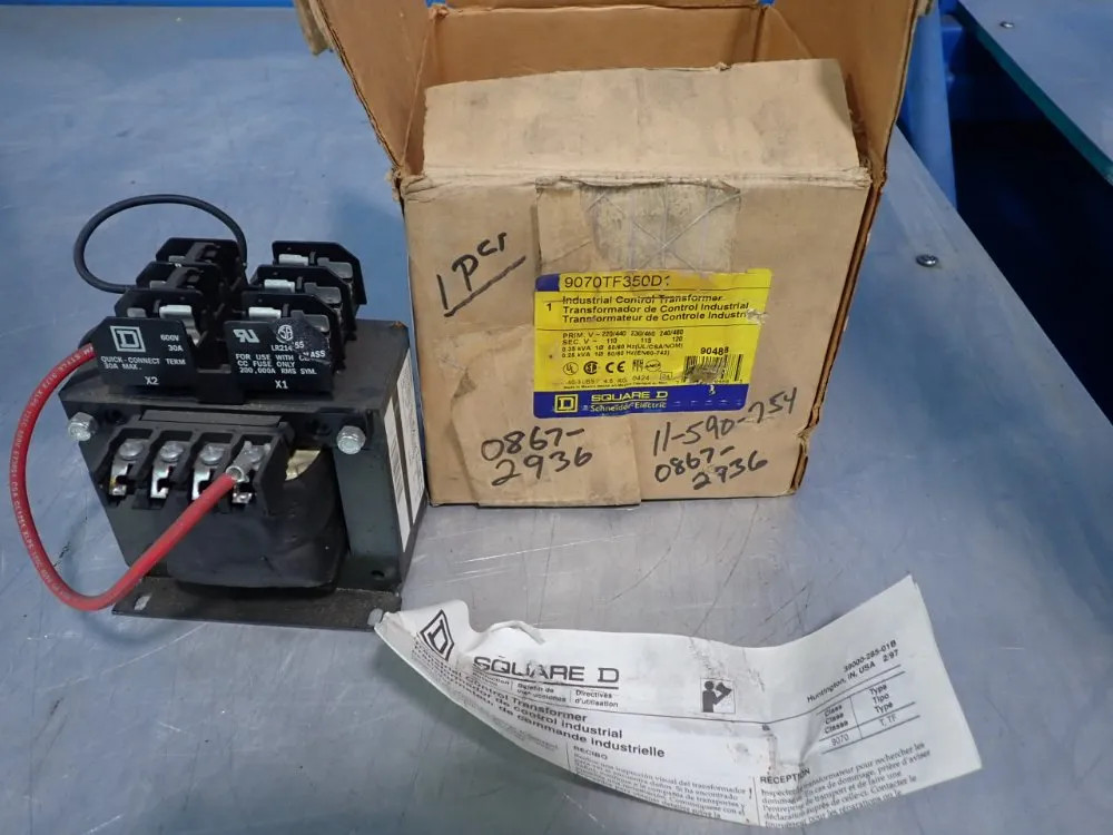 SQUARE D 9070TF350D1 INDUSTRIAL CONTROL TRANSFORMER   08250562230