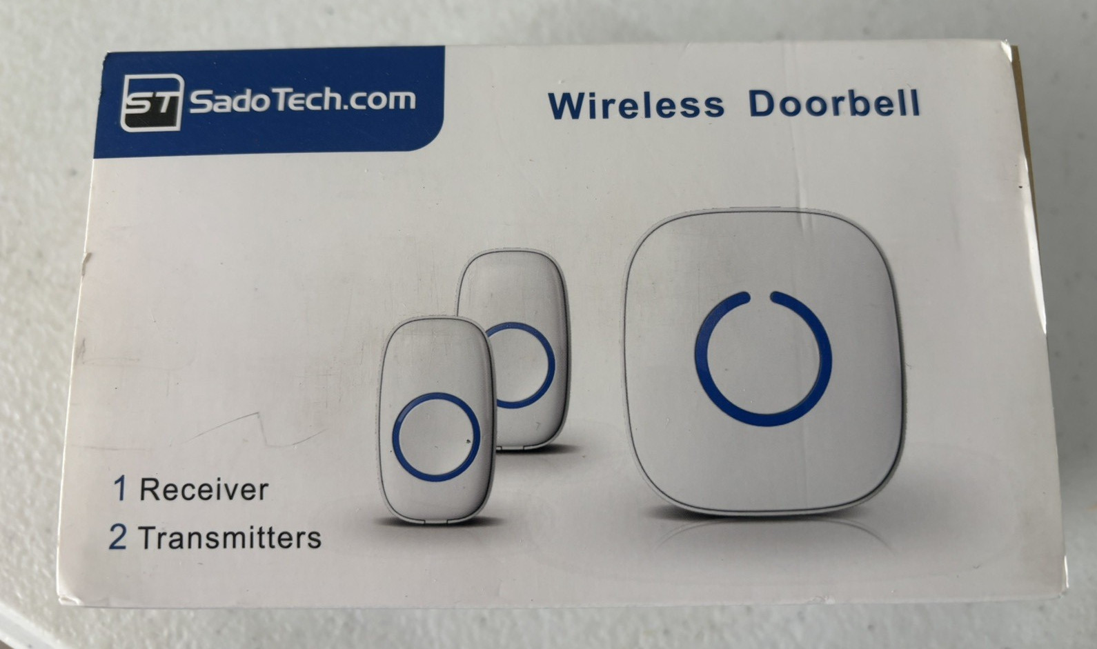 New in box Sado Tech.com Wireless Doorbell - 1 receiver/2 transmitters