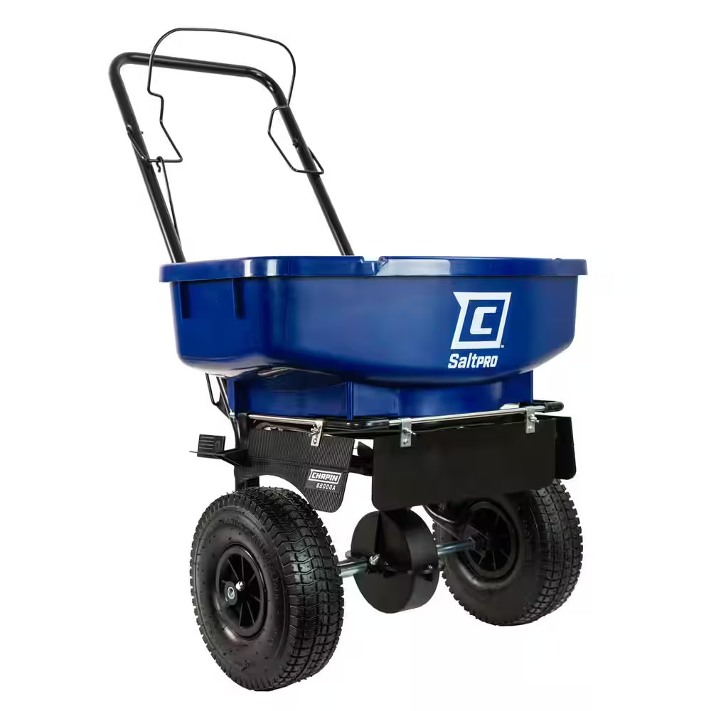 88000 Amp Broadcast Spreader Salt Ice Melt 80 Lbs. Auger 15 Settings Baffles 10