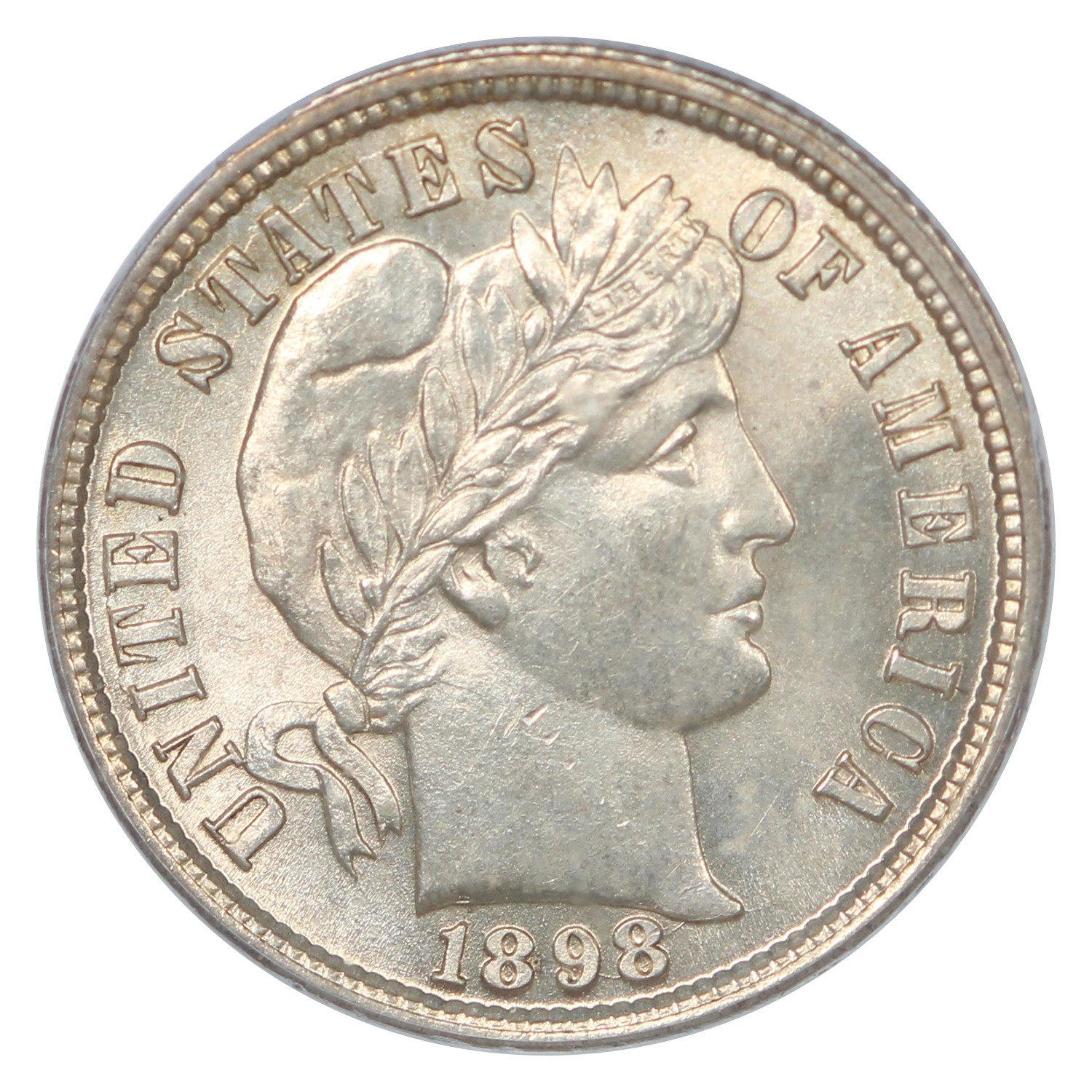 1898 10C PCGS MS64 - Barber Dime