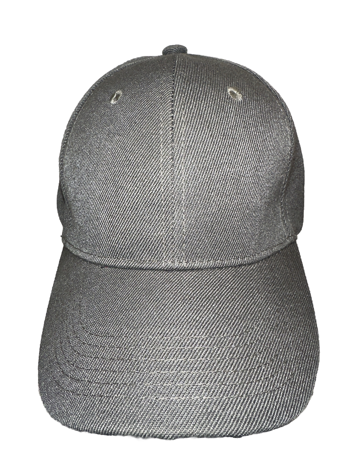 Dark Gray Solid Blank Hat Cap Hook Loop Acrylic New but pre-owned.