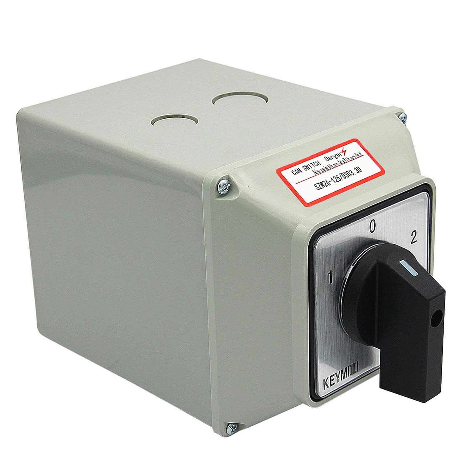 125A Rotary Changeover Switch with Master Switch Exterior Box, 2-Way 3NO 3NC 660