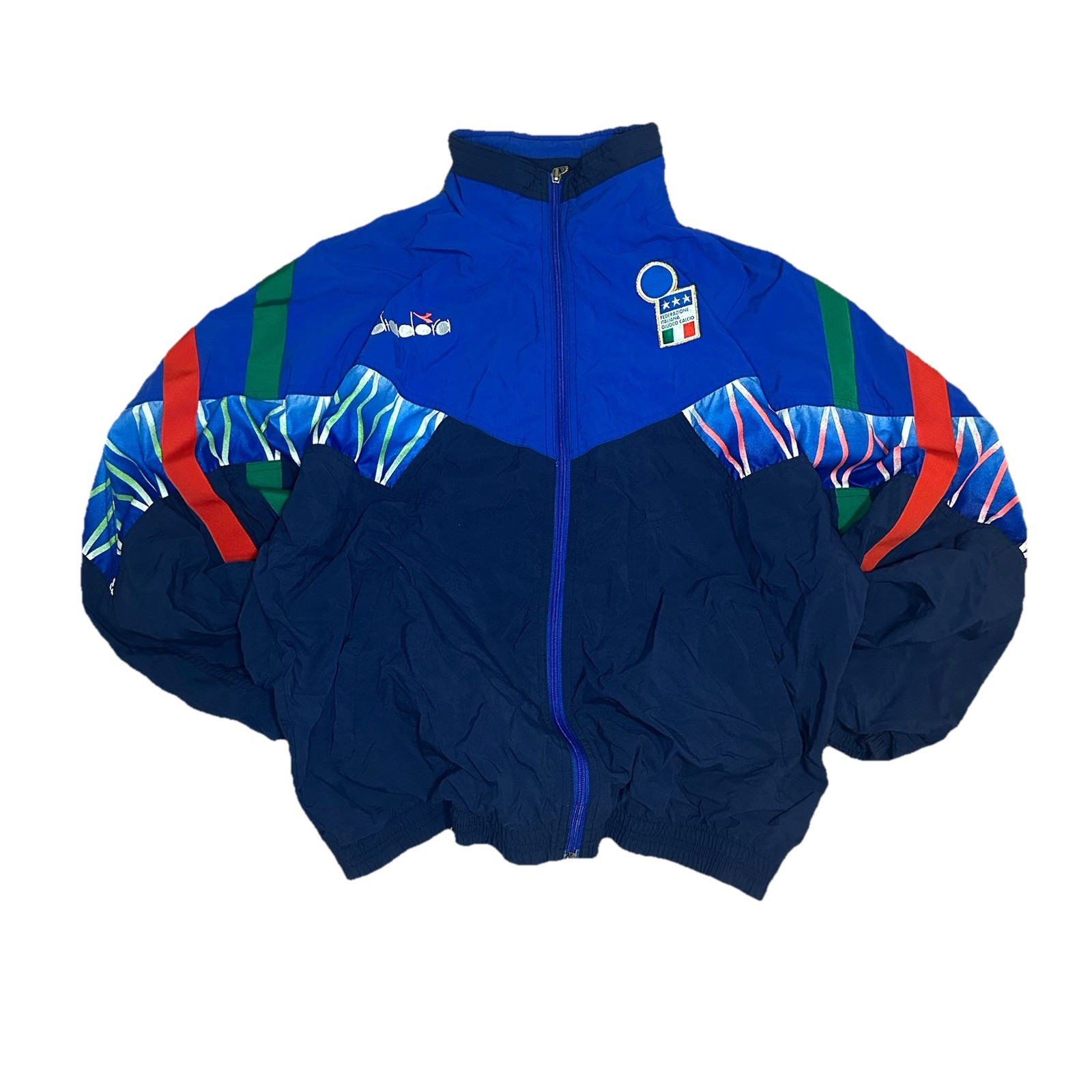 Diadora Italy 90s Soccer Track Jacket Vintage Italia Training Football World Cup