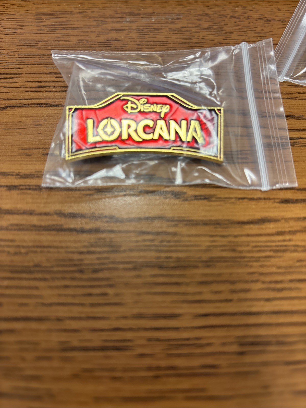Disney Lorcana Pin Ruby - Red Logo Promo Exclusive