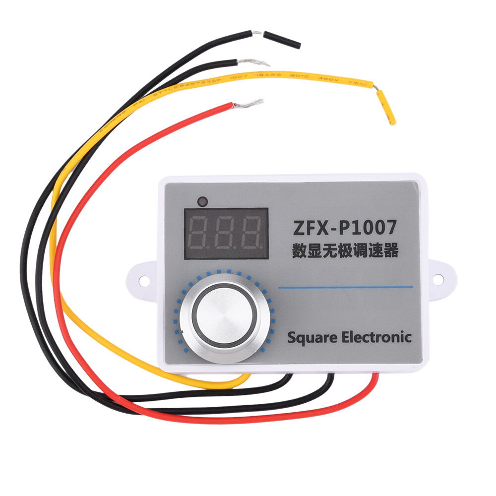 500W Adjustable AC 220V Speed Controller Digital Motor Reducer Speed Regulator
