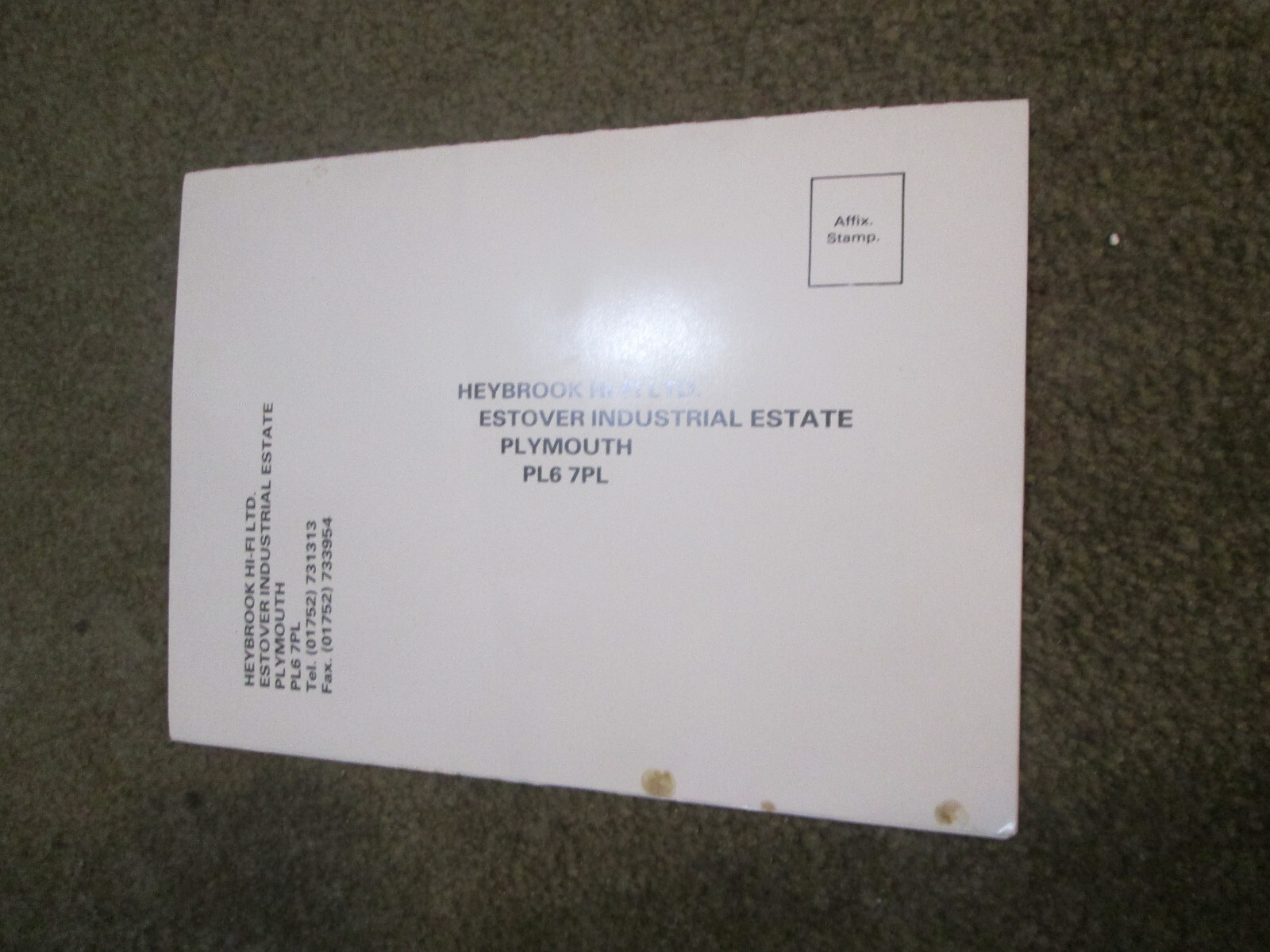 HEYBROOK loudspeakers User Guide / Owners Manual Paper work
