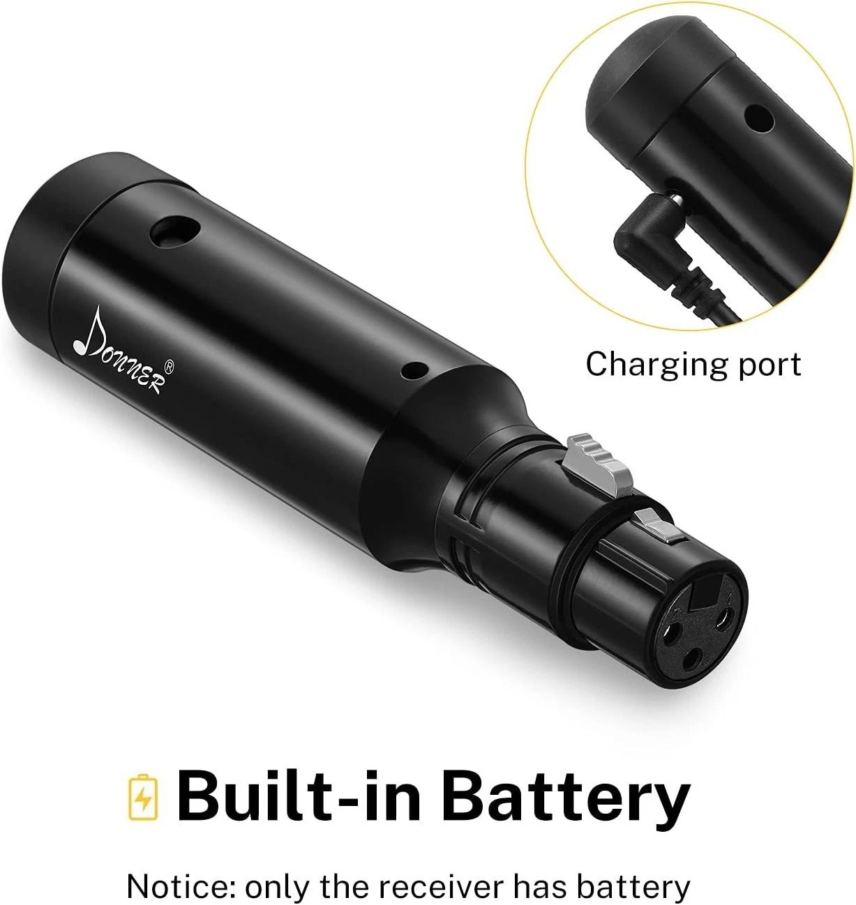 Donner Rechargeable DMX Wireless Controller: 1 Transmitter & 3 Receivers Bundle