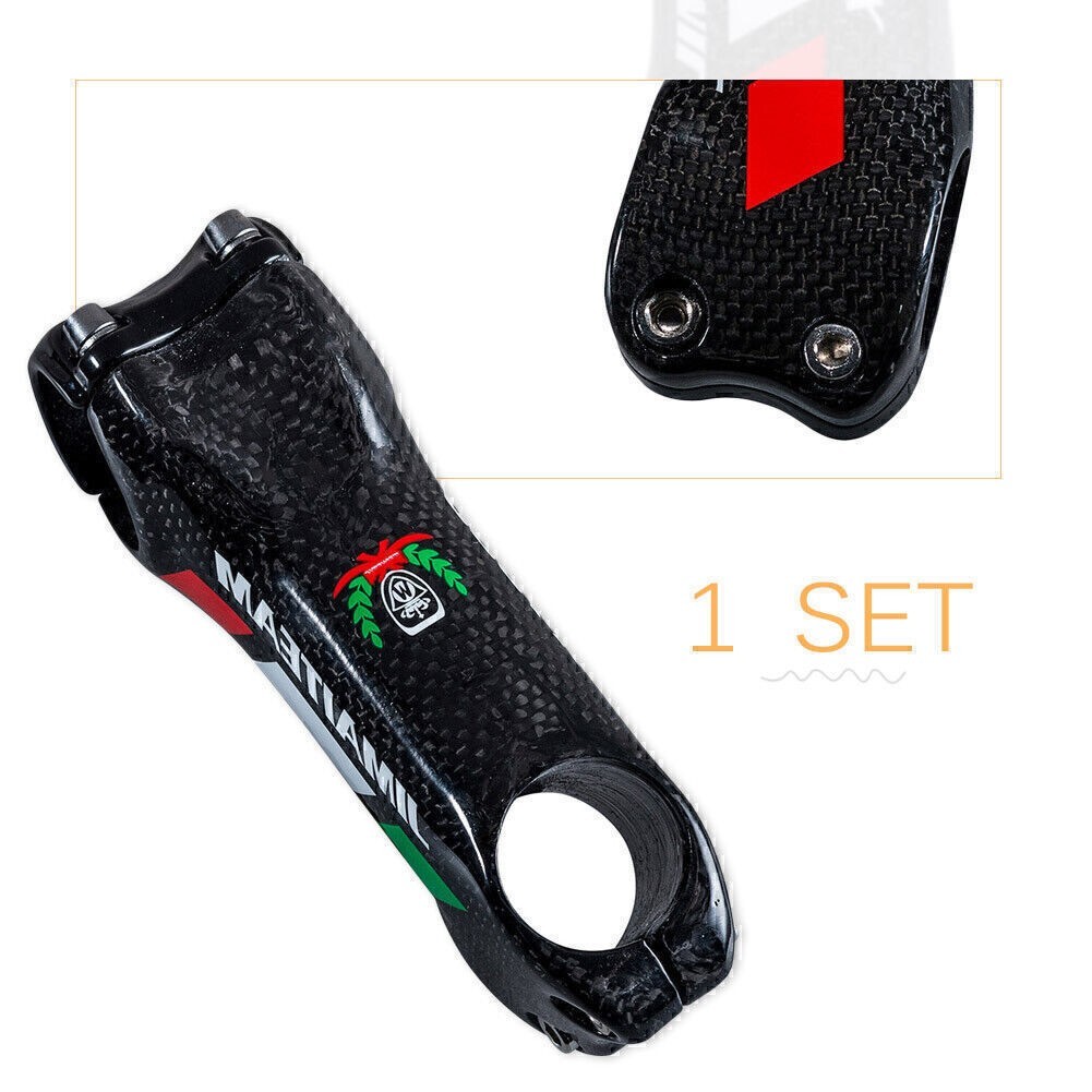Road Cycling Carbon Fiber Aluminum MTB Bike Handlebar Stem 70-130mm - 17 MTB