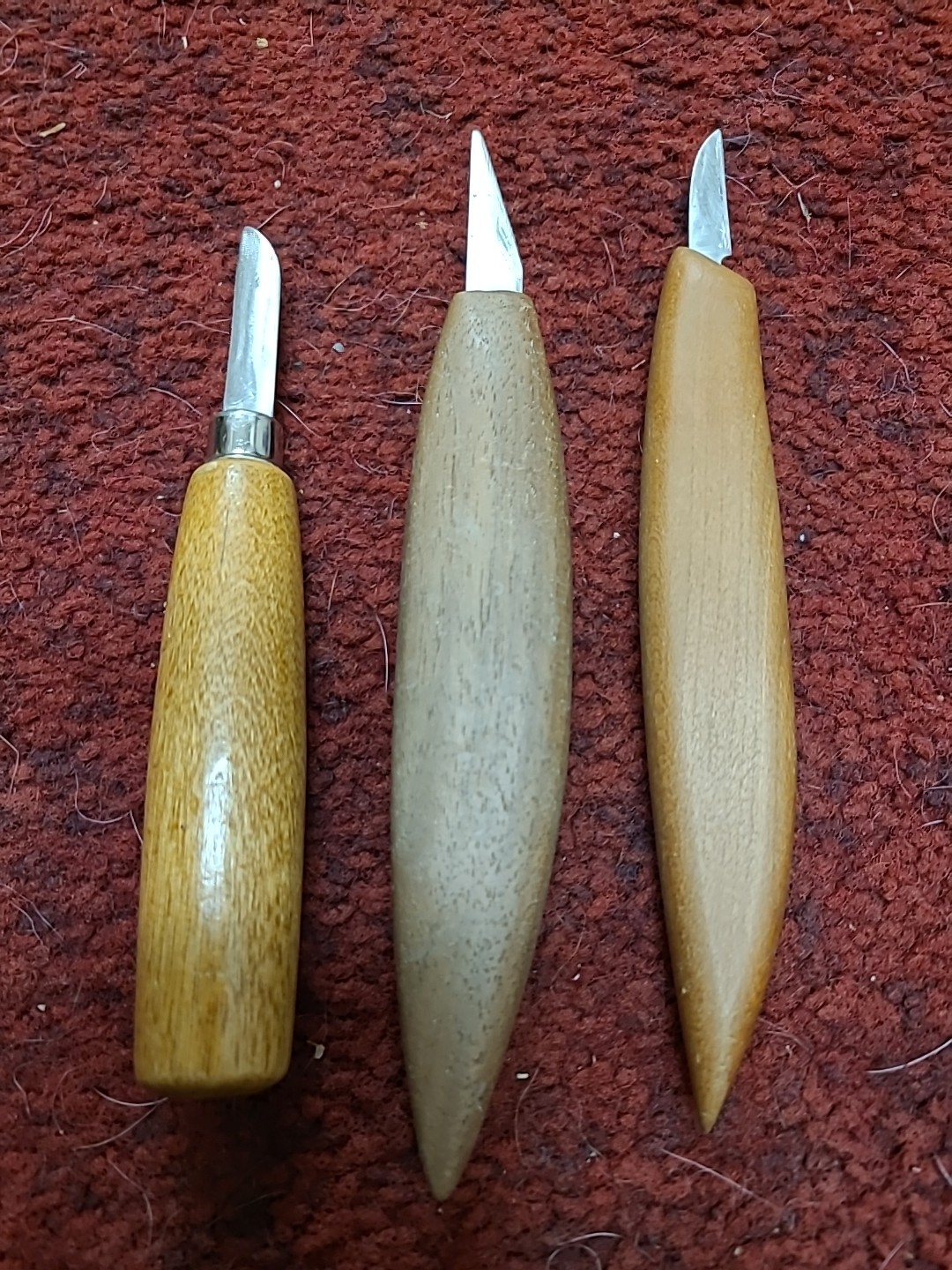 Wood Carving Knife 3 Piece Lot