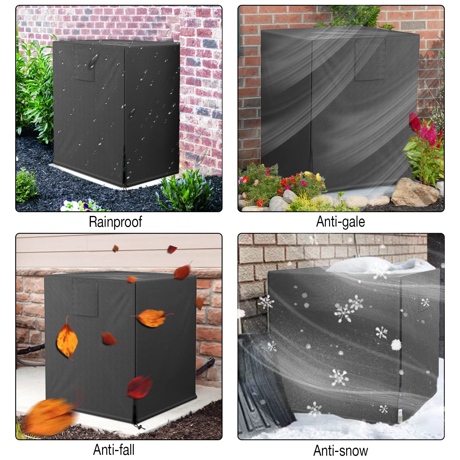 HOXHA Air Conditioner Cover for Outside Units, 24X24X30 Inch, 24x24x30