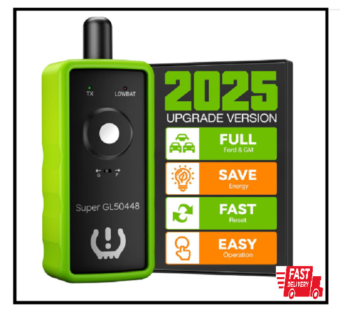 2-in-1 TPMS Relearn Tool GL50448 | Tire Sensor Reset for GM Ford Lincoln Mazda