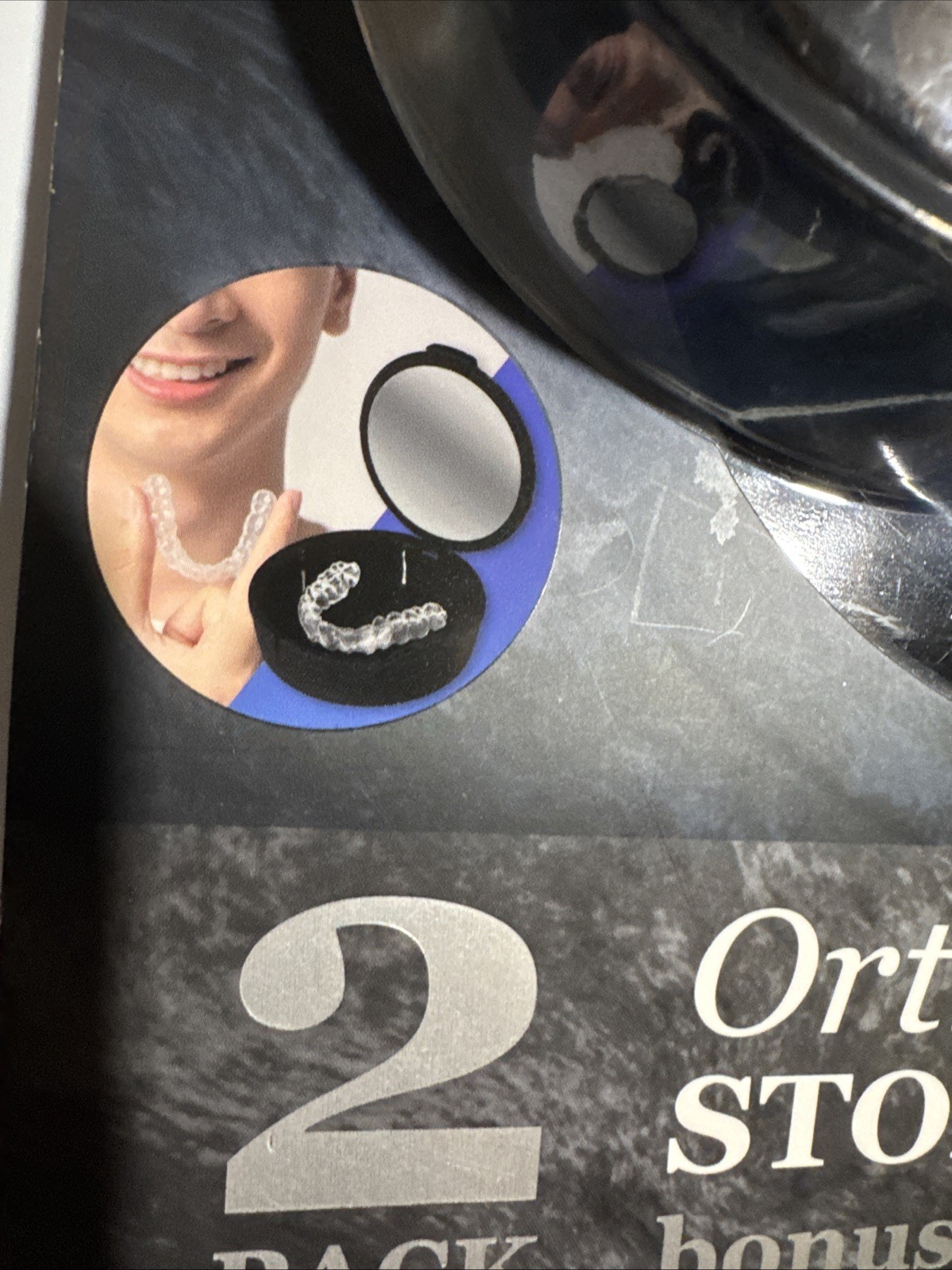 Manthm Orthodontic Storage Case 2 Pack Built In Mirror Retainer Travel Ready