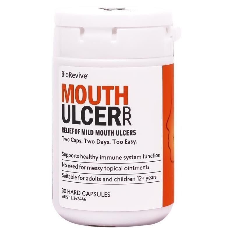 BioRevive Mouth Ulcer Relief 30 Capsules