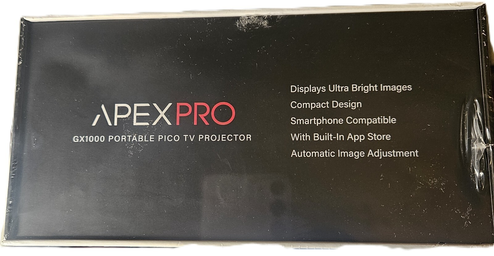 APEX PRO GX1000 Portable Pico TV Image Projector 4k Ultra HD Streaming WiFi-NEW