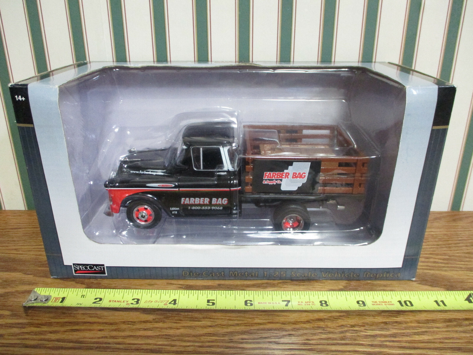 Farber Bag & Supply Co. 1957 Chevy Stakebed Pickup By SpecCast 1/25th Scale