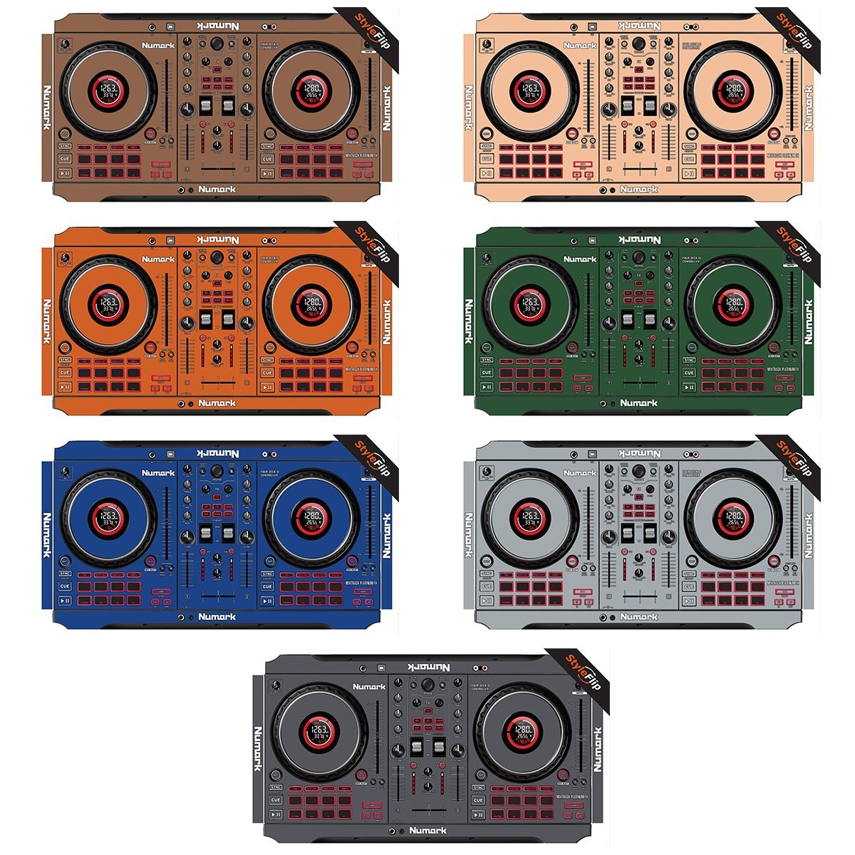 Numark Mixtrack Platinum FX | 7 Neutral Colors | Protective Decal | StyleFlip