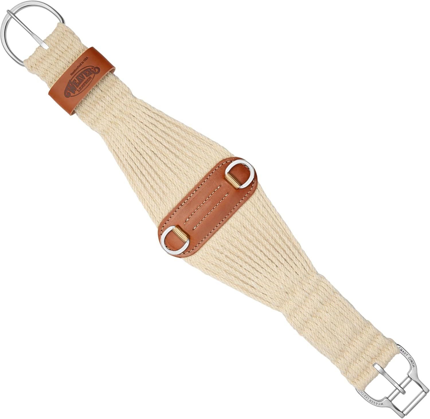 Smart Cinch with Roll Snug Buckle in Mohair Blend by Weaver Equine