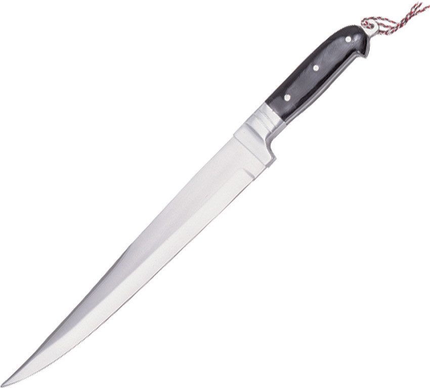Pakistan Kyber Bowie 203141 19" overall. 12 1/2" blade. Black composition handle