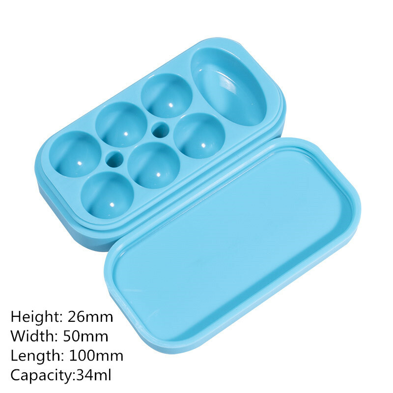 6+1 34ml Multi Compartment Silicone Large Container Nonstick Jar Box