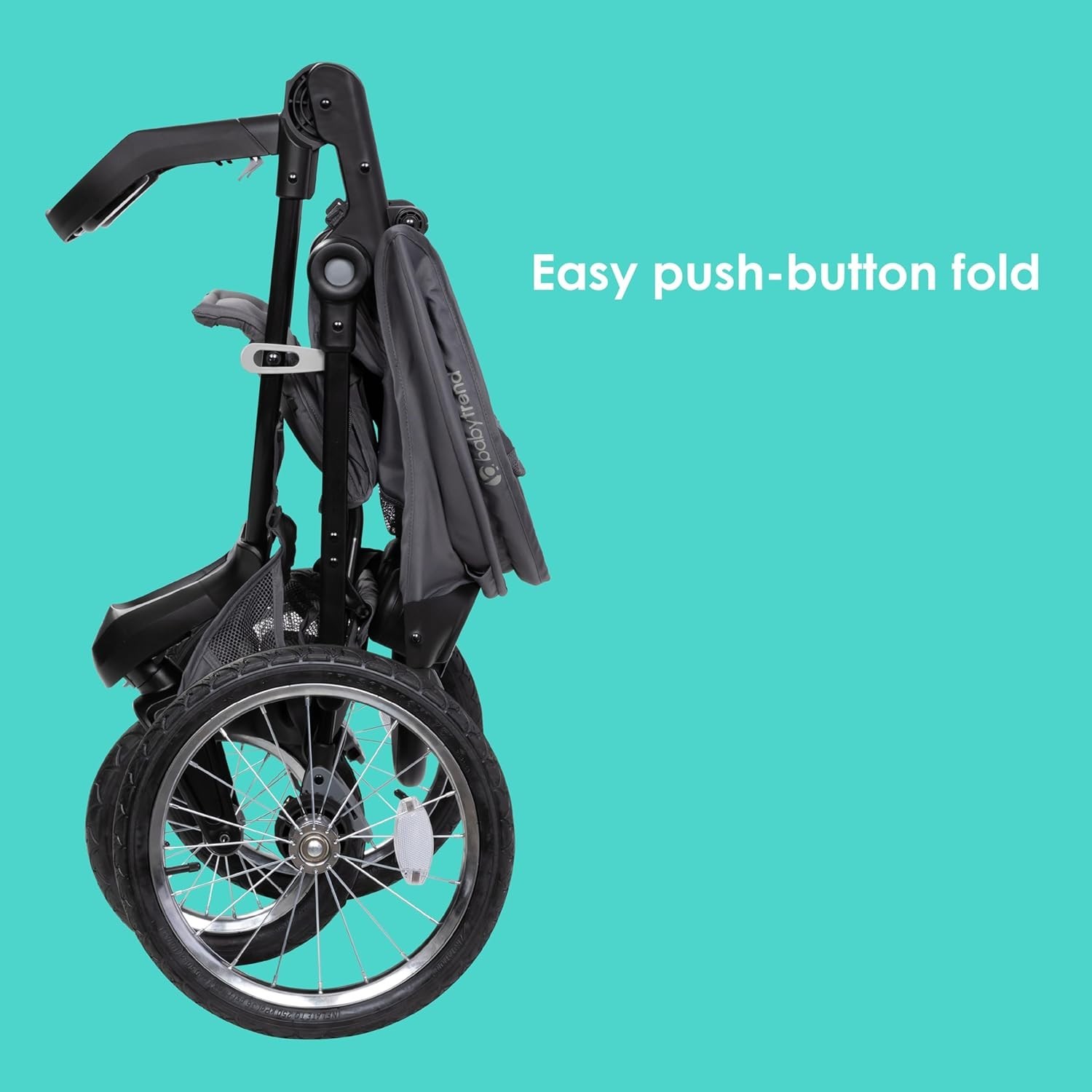 Journey Jogging Stroller in Stellar Grey - 5-Point Harness & Adjustable Canopy
