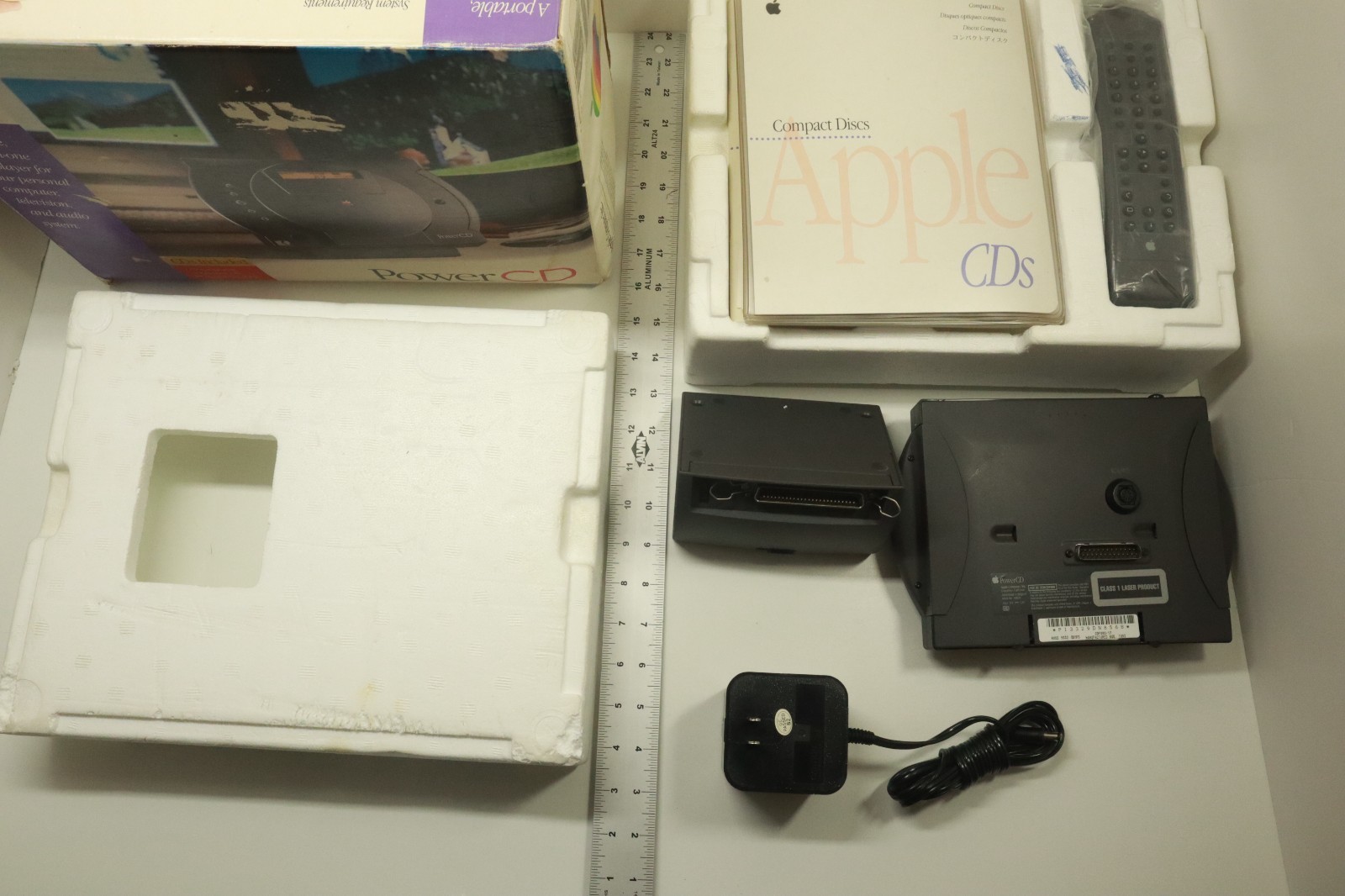 Apple PowerCD / Power CD Player, with Box (Read Description)