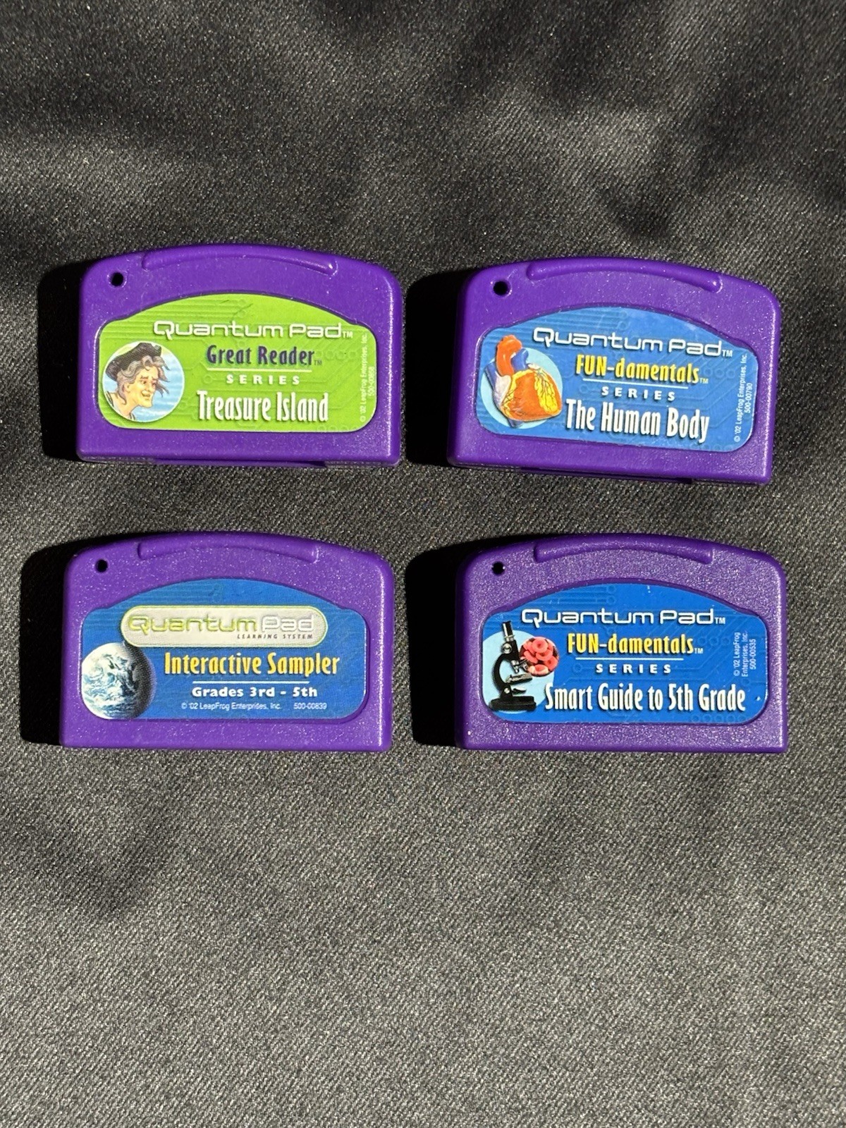 Quantum Pad Learning System Cartridges Lot Of 4 Excellent Condition