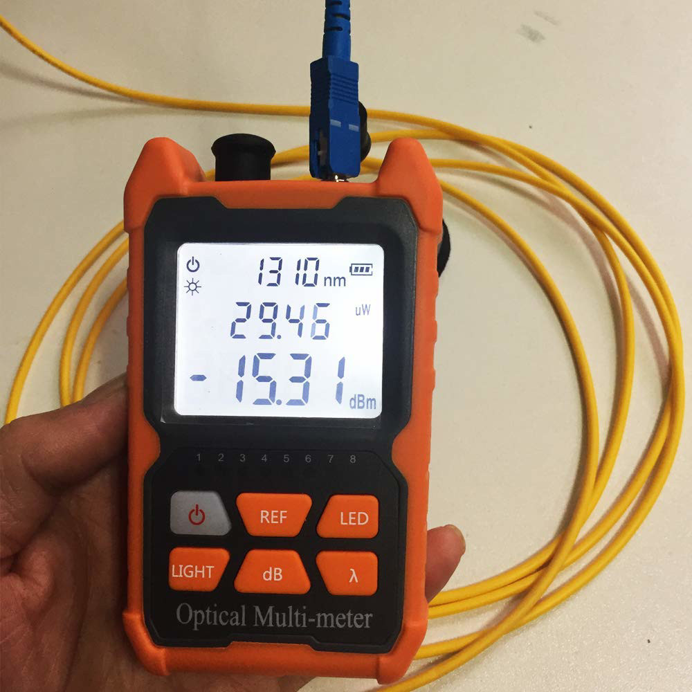 Fiber Optic Cable Tester & Power Meter with 2Mw Visual Fault Locator