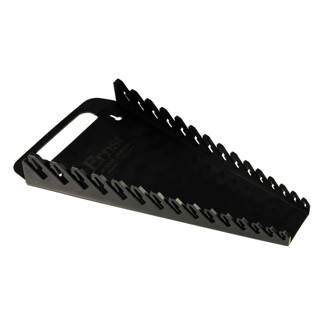 Ernst 5089 Black 15-Tool Wrench Organizer Gripper USA Made Plastic Storage