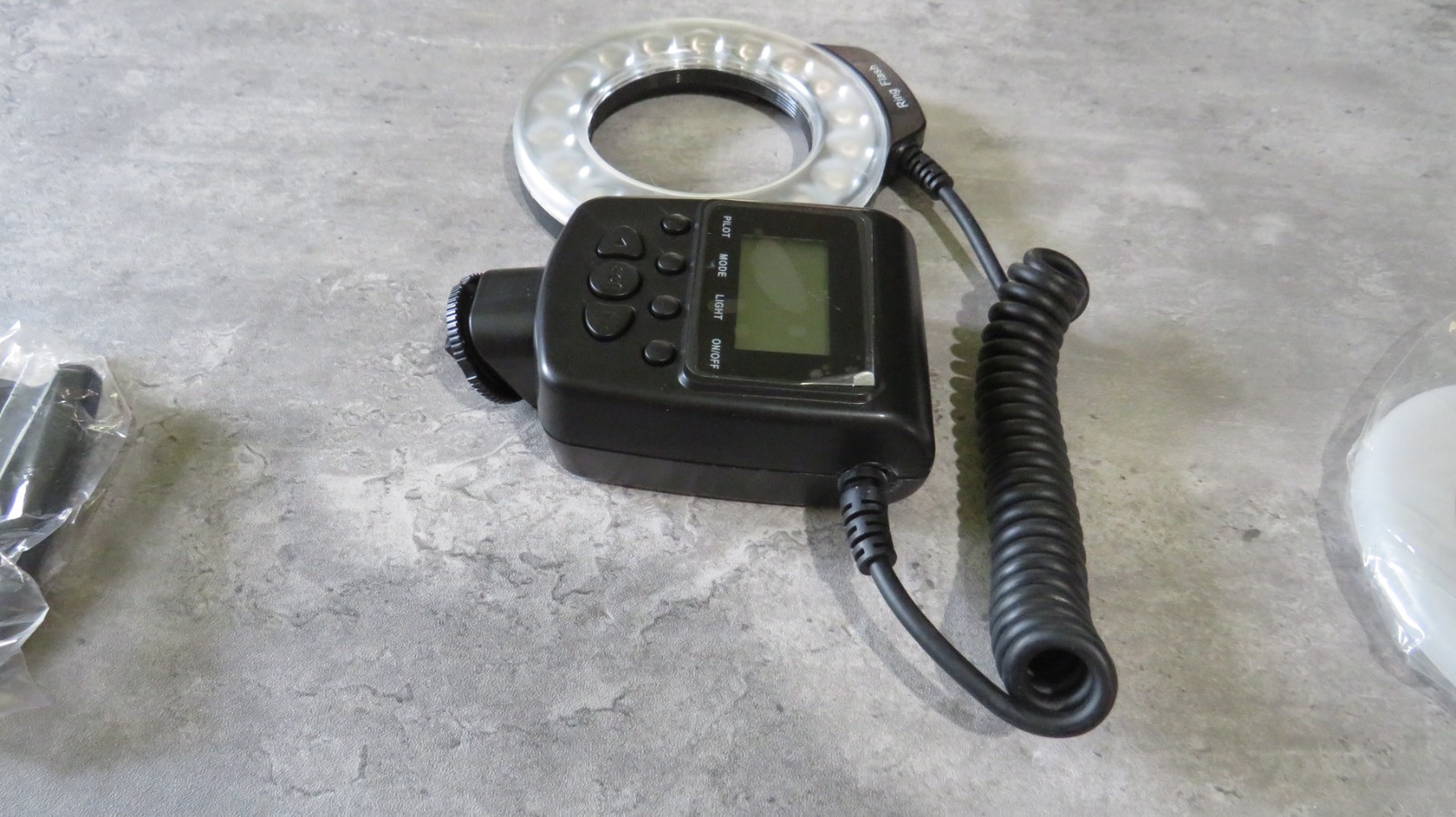 Travor Macro LED Ring Flash Light with LCD Display Power Control