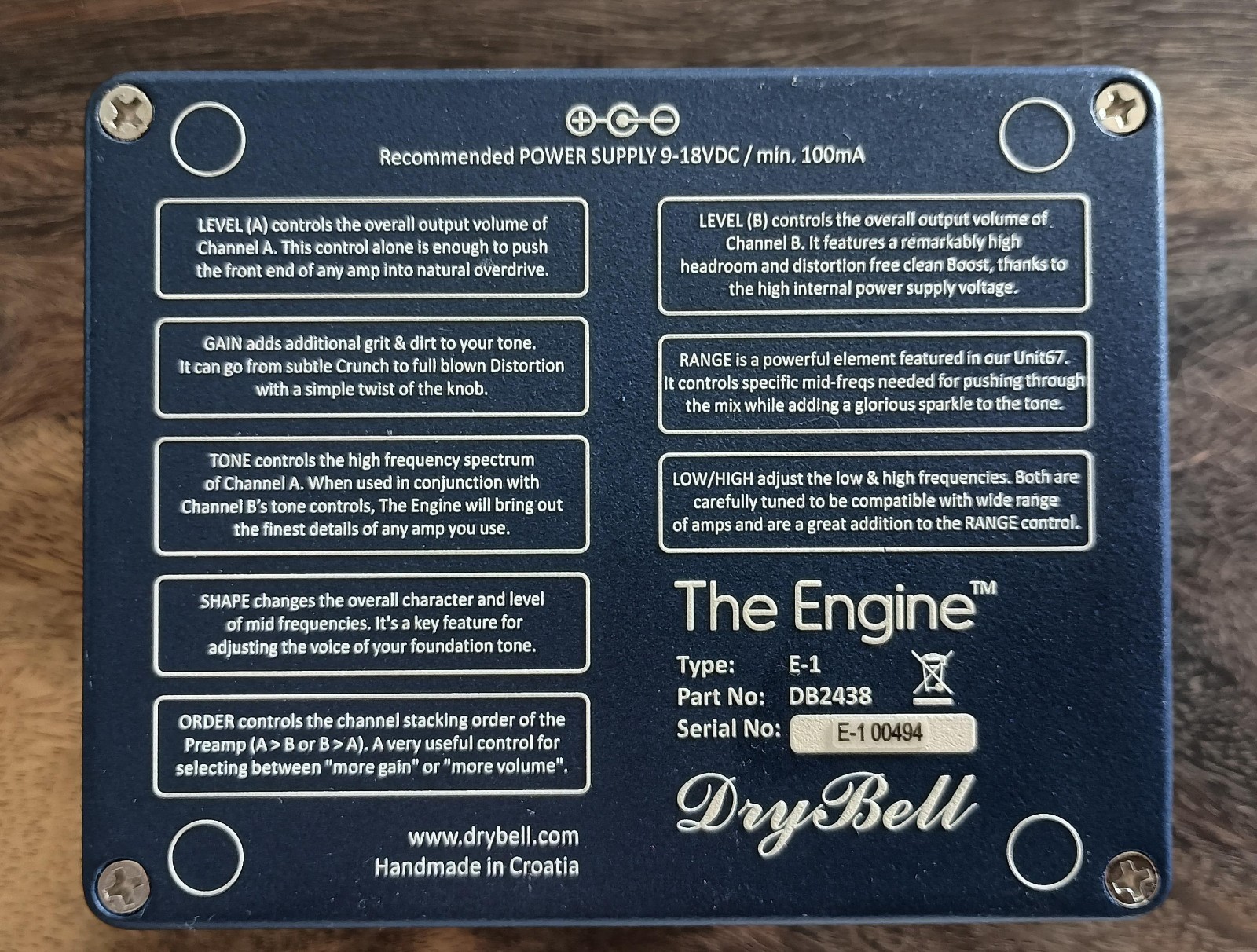 DryBell The Engine Foundation Preamp - Excellent