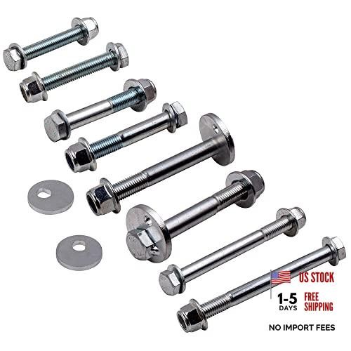 Front Control Arms Cam Bolts & Hardware Kit Compatible with 2003-2009 Dodge