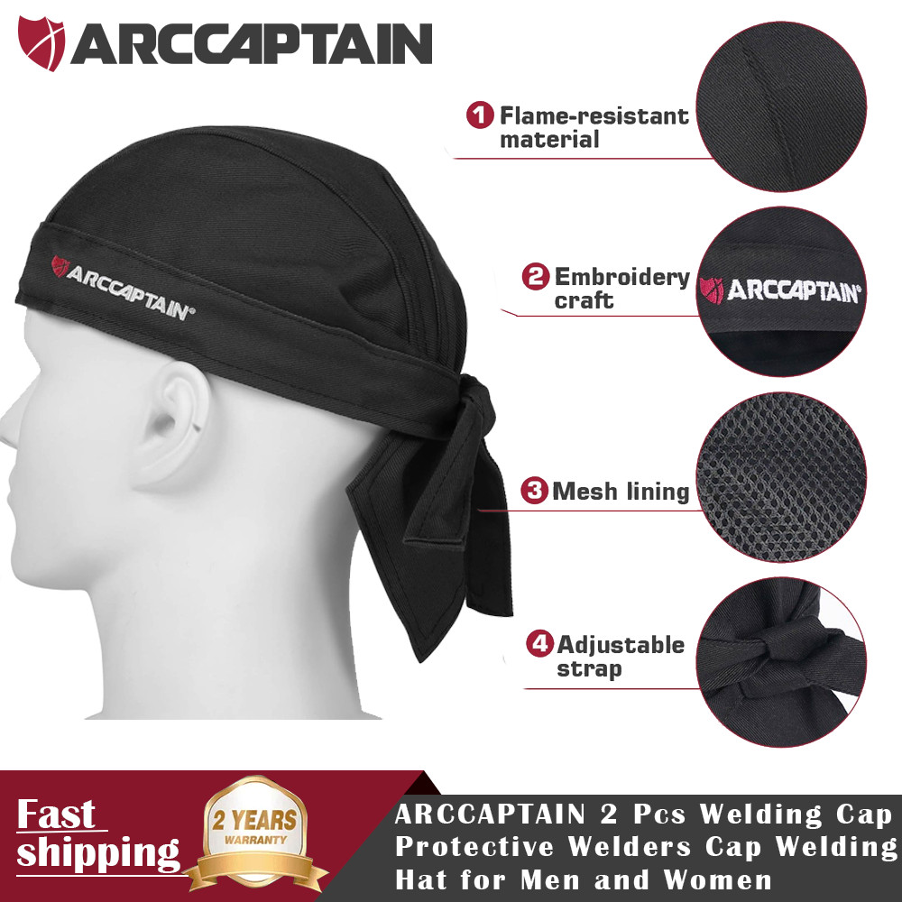 ARCCAPTAIN Welding Cap - Heat Resistant Protective Fireproof Hat for Welders