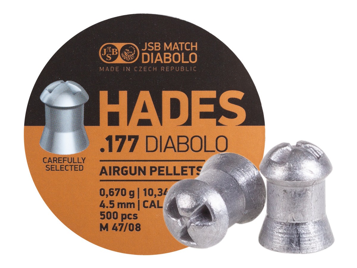 (NEW) JSB Match Diabolo Hades .177 Cal, 10.34gr, Hollowpoint, 500 ct